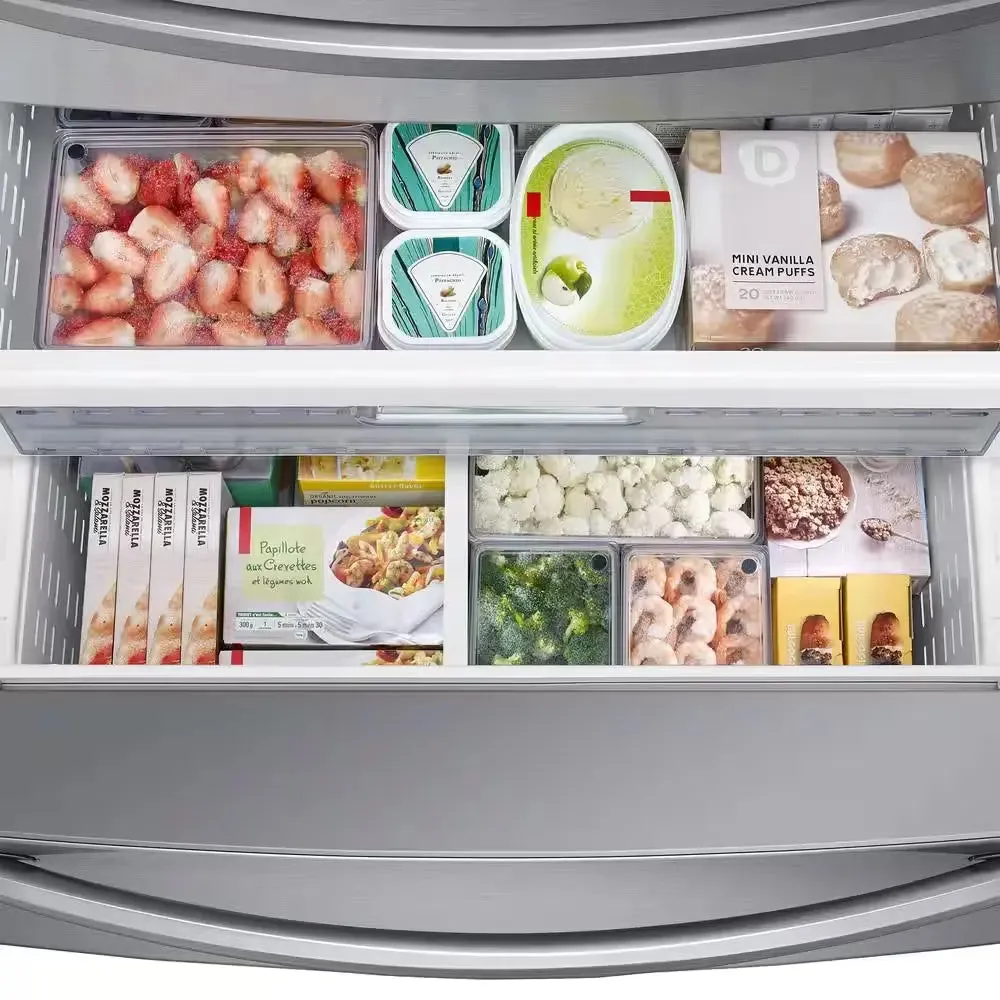 28 Cu. Ft. 4-Door French Door Smart Refrigerator in Fingerprint Resistant Stainless Steel, Standard Depth