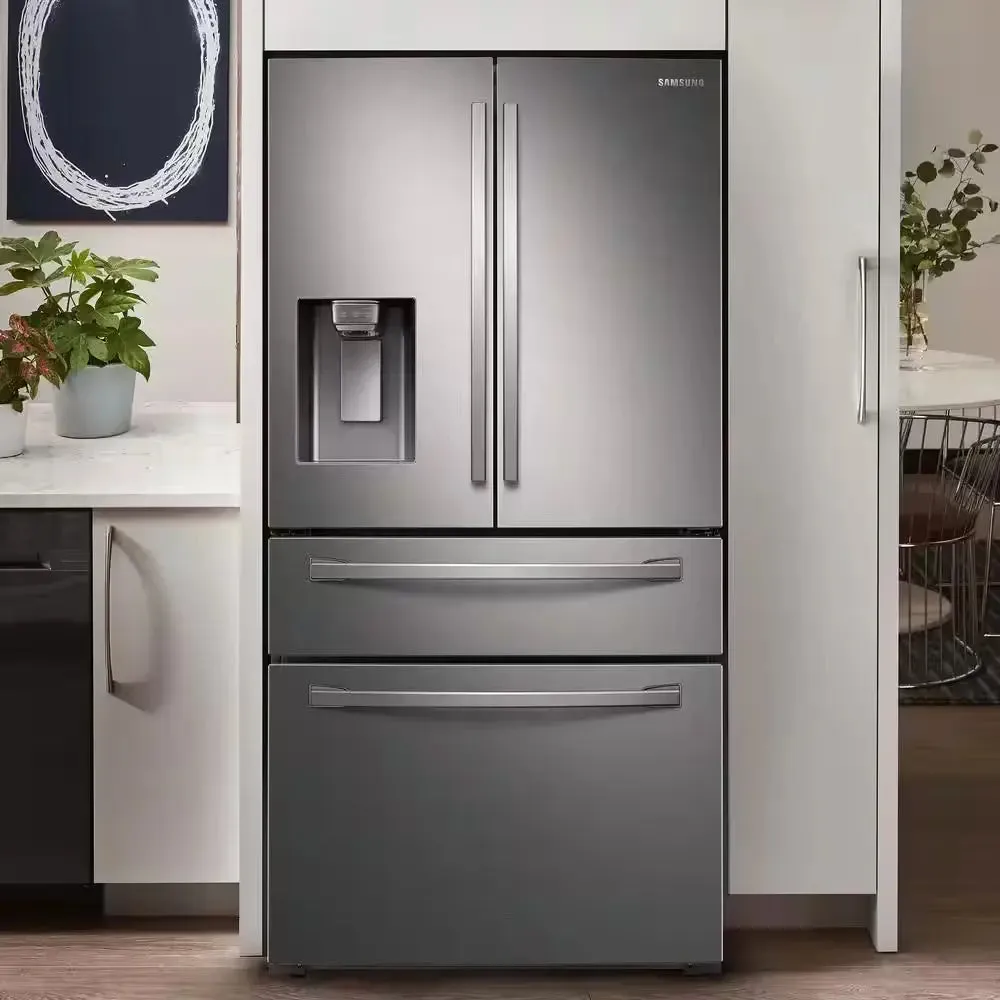 28 Cu. Ft. 4-Door French Door Smart Refrigerator in Fingerprint Resistant Stainless Steel, Standard Depth