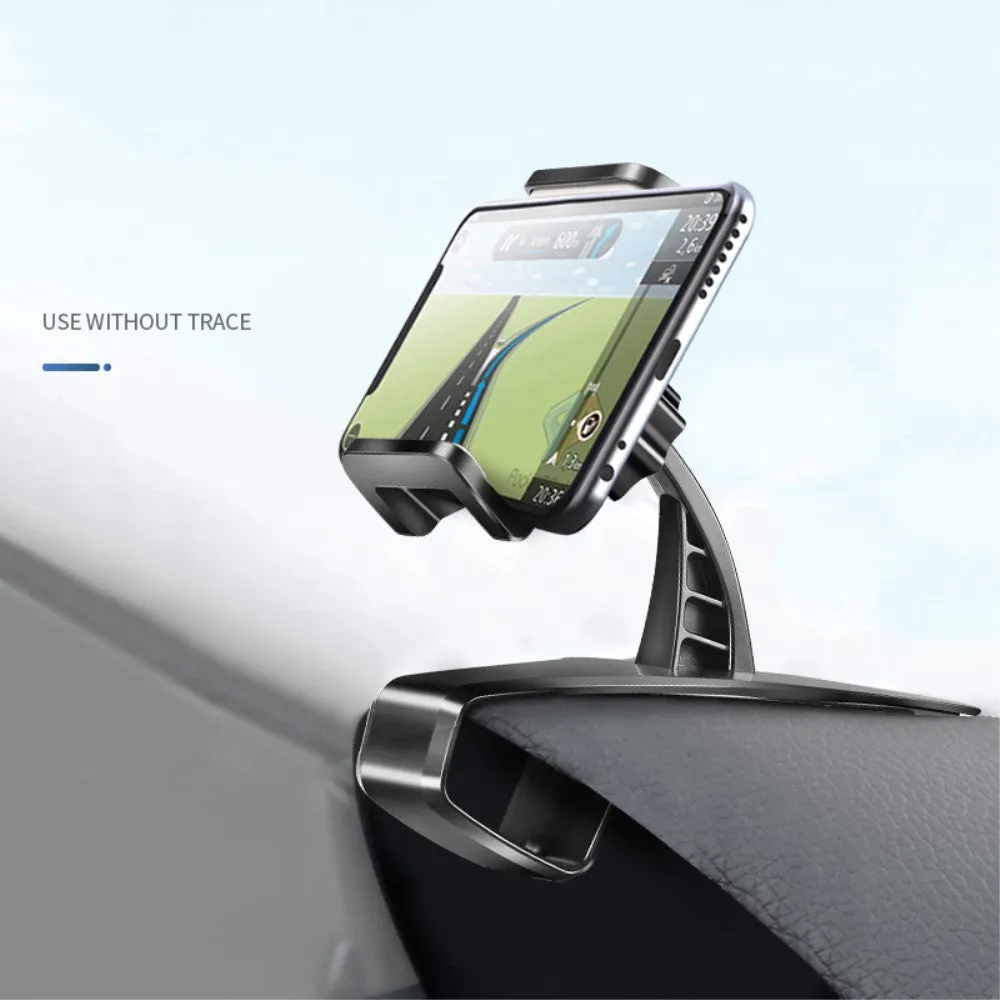 3 in 1 Car GPS Smartphone Holder: Dashboard / Visor Clamp   AC Grid Clip for Energy Sistem Energy Phone Pro Qi - Black