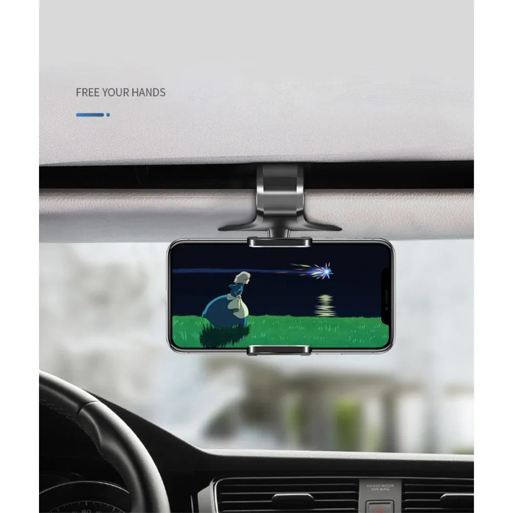 3 in 1 Car GPS Smartphone Holder: Dashboard / Visor Clamp   AC Grid Clip for Energy Sistem Energy Phone Pro Qi - Black