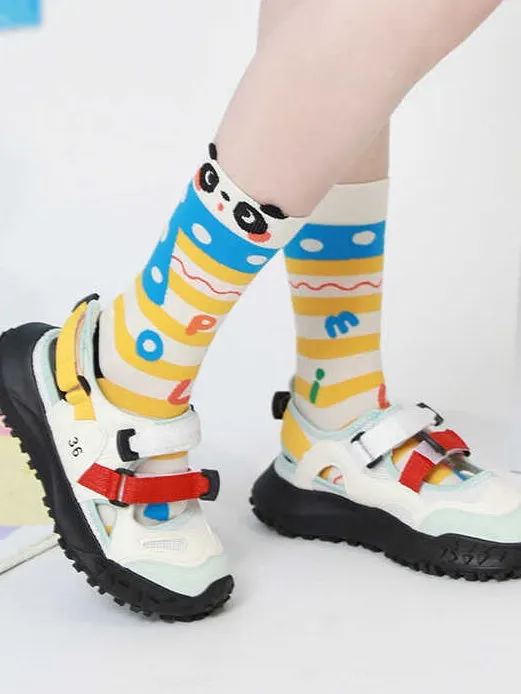 5 Options Lolita Cartoon Calf Socks