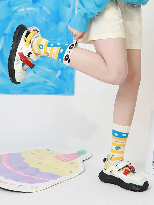 5 Options Lolita Cartoon Calf Socks