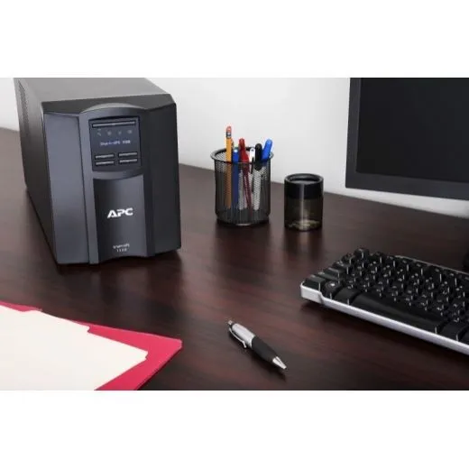 APC Smart-UPS 1500VA 1000W Tower with Smart Connect, 230V Input/Output, 8x IEC C13 Outlets