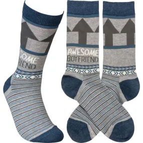 Awesome Boyfriend Crew Socks