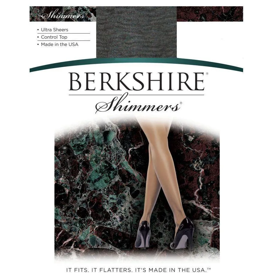 Berkshire 4429 Ultra Sheer Shimmers Control Stop Sandalfoot Pantyhose