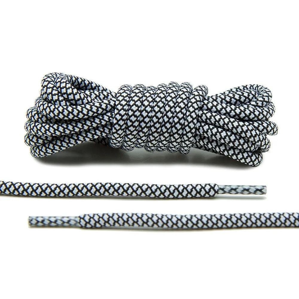 Black/White Rope Laces