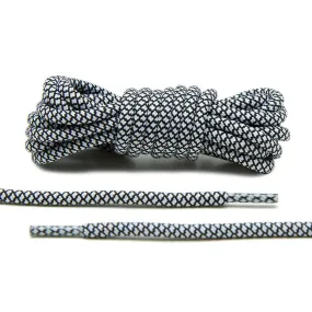 Black/White Rope Laces