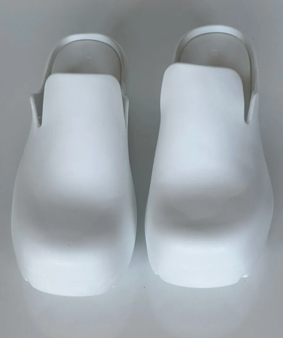 Bottega Veneta Rubber White Slipper Sandals Clogs 9 US (42 Euro) 690102 NIB $650