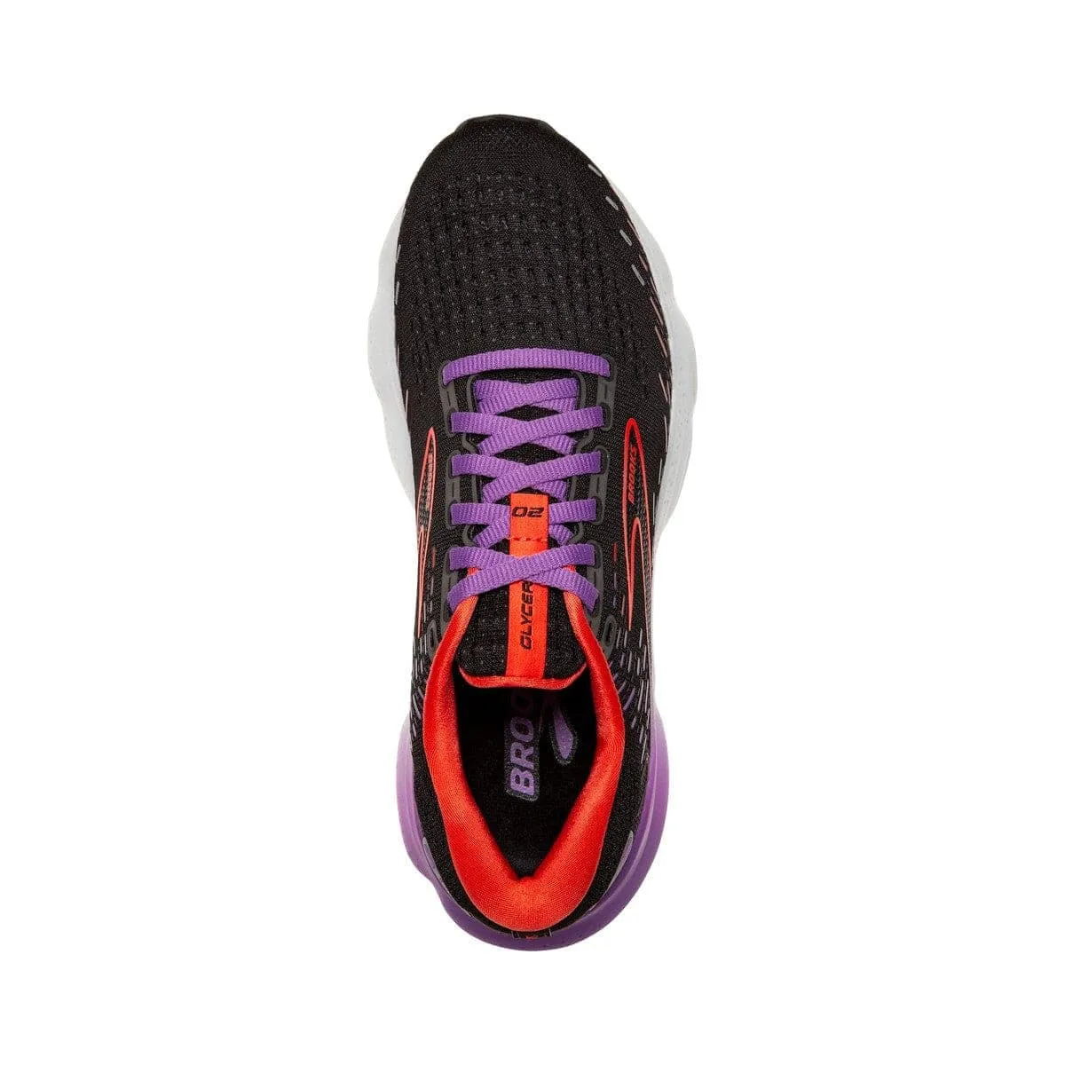 Brooks Glycerin 20 (Women's) - Black/Bellflower/Fiesta