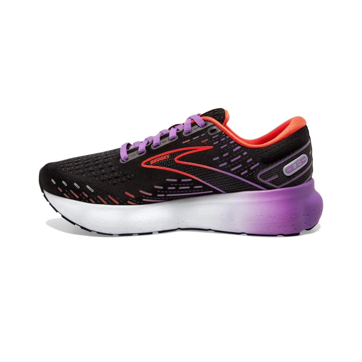 Brooks Glycerin 20 (Women's) - Black/Bellflower/Fiesta