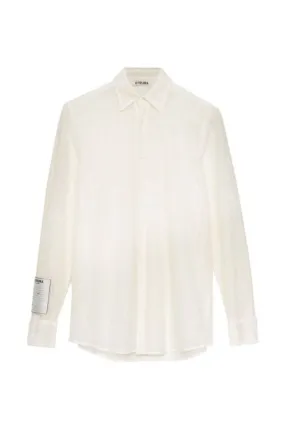 CARDI STRAIGHT-CUT MESH SHIRT