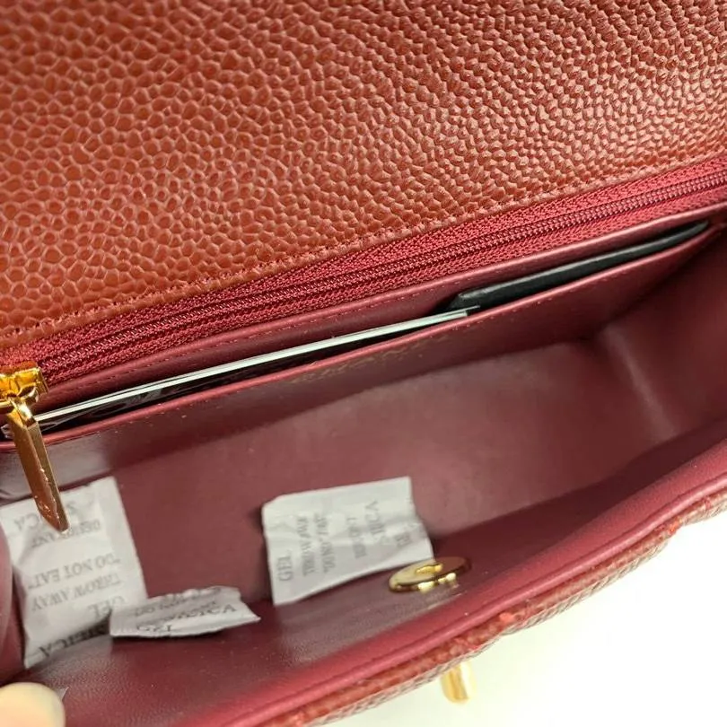 CC Flap Bag X Caviar Small 20cm