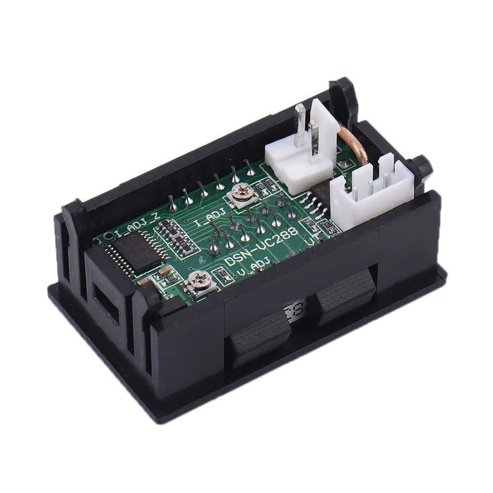Dual Led 0.28 ” Display for DC0-100V Voltage and Current Digital Meter Red and Black 0-100A with Shunt