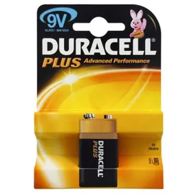 Duracell Plus Battery 9V Size - Case of 10