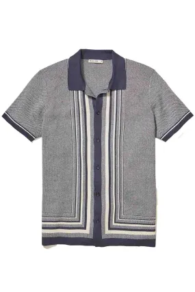 ETHAN SWEATER BUTTON DOWN India Ink/Oatmeal