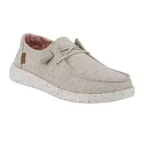 Hey Dude Women's Wendy Shoe Chambray - White Nut 40058-2BK