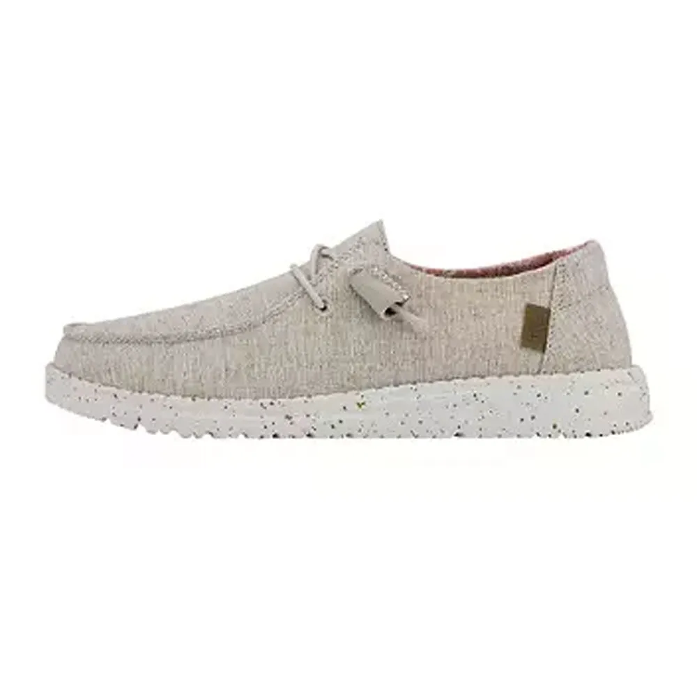 Hey Dude Women's Wendy Shoe Chambray - White Nut 40058-2BK