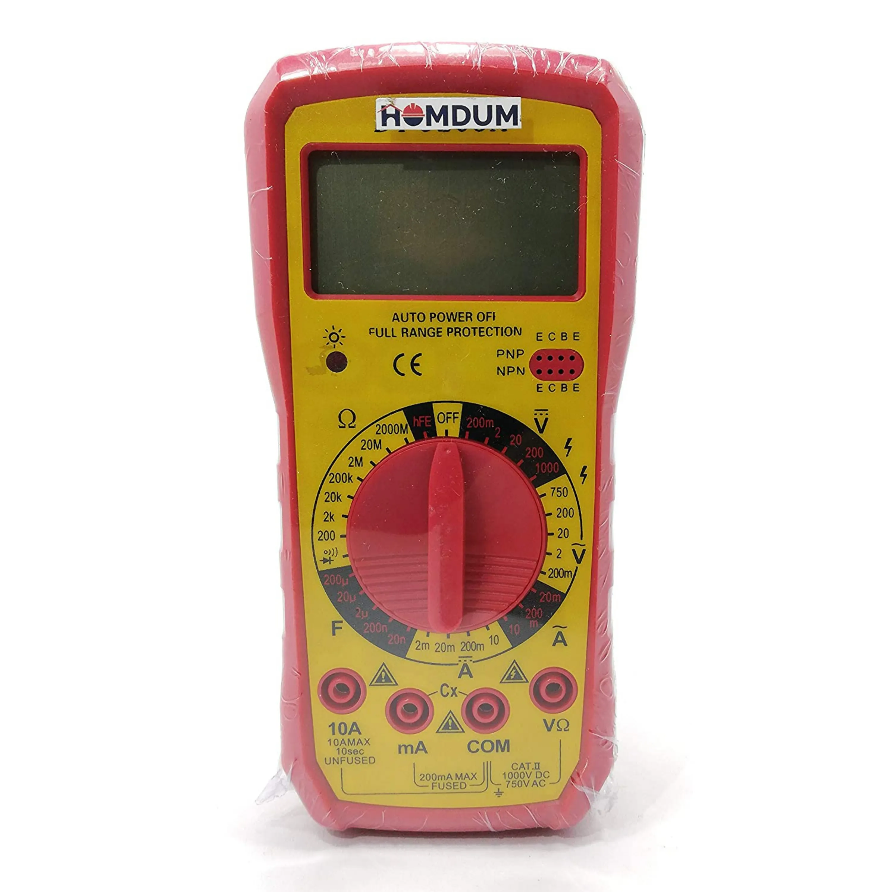 Homdum Digital Multimeter LCD AC DC Measuring Voltage Current.