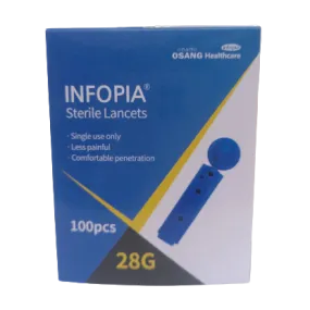 INFOPIA Sterile Lancet 28G 1 (100pcs/Box)