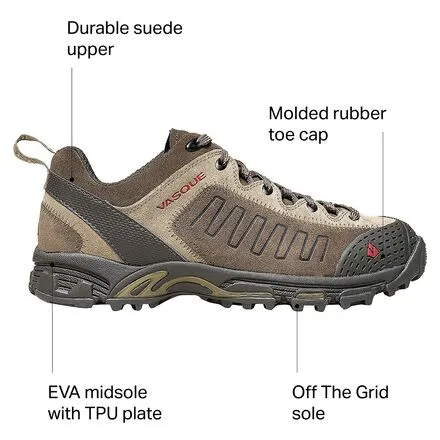 Juxt Men's Vasque Hiking Shoes, Aluminum/Chili Pepper
