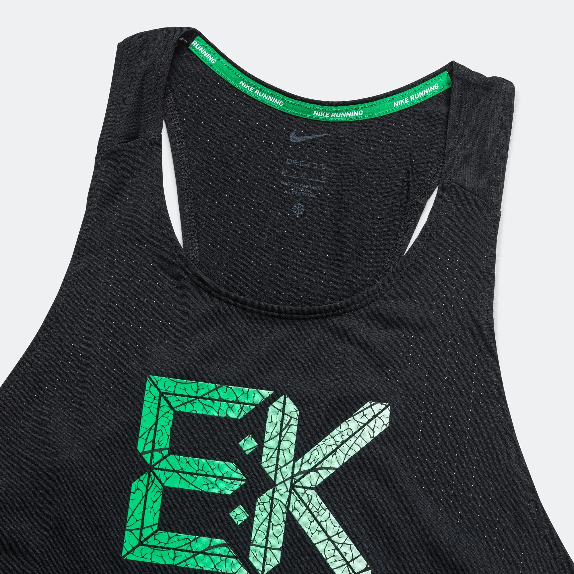 Mens Dri-FIT Fast 'Eluid Kipchoge' Singlet - Black/Vapor Green