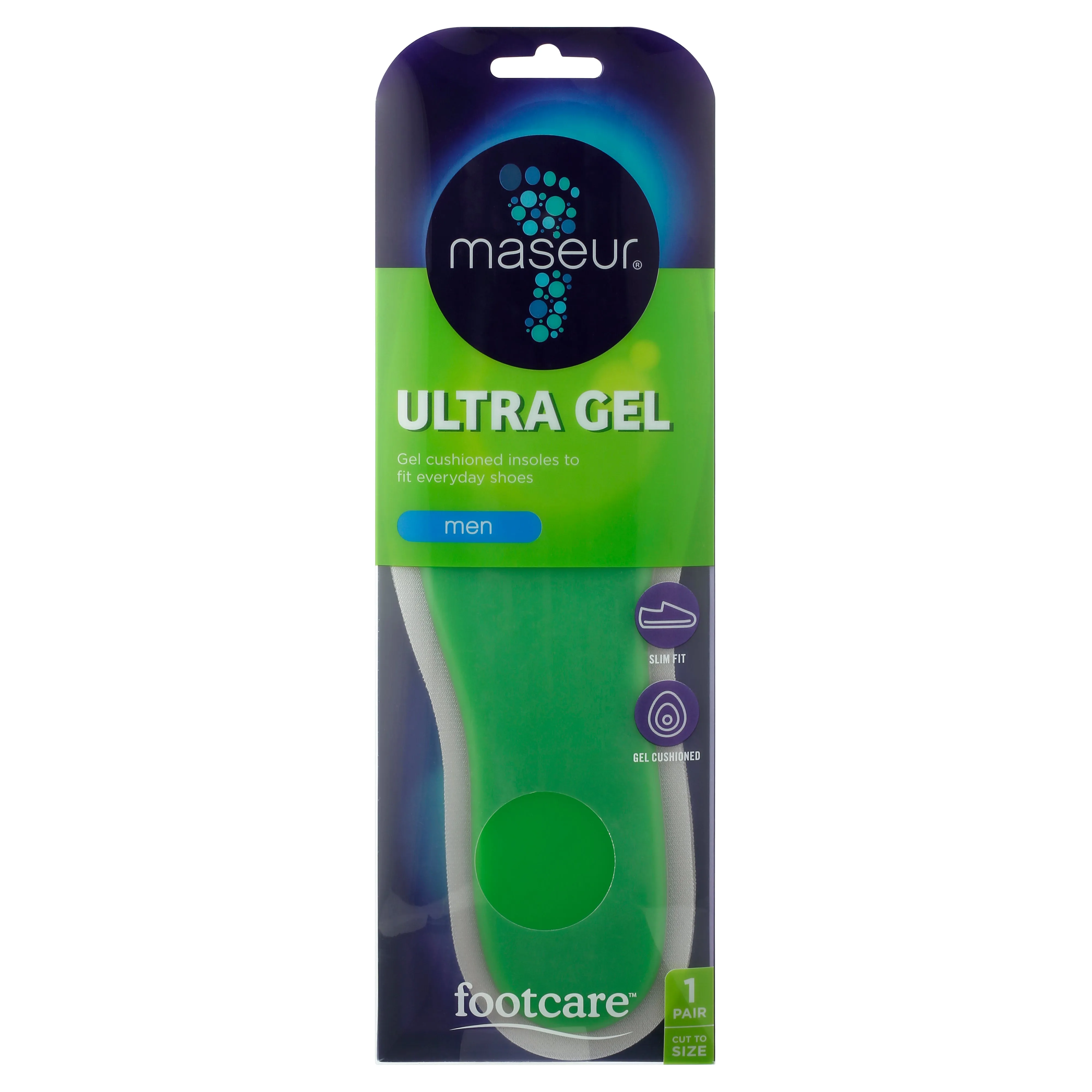 Men's Ultra Gel Insoles, 1 pair