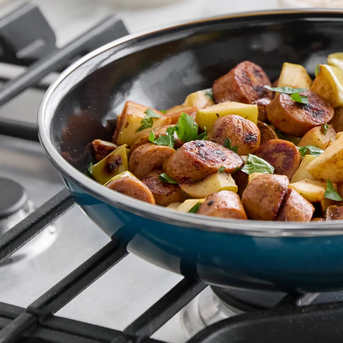 Merten & Storck Steel Core Enameled 9.5" Frypan | Aegean Teal