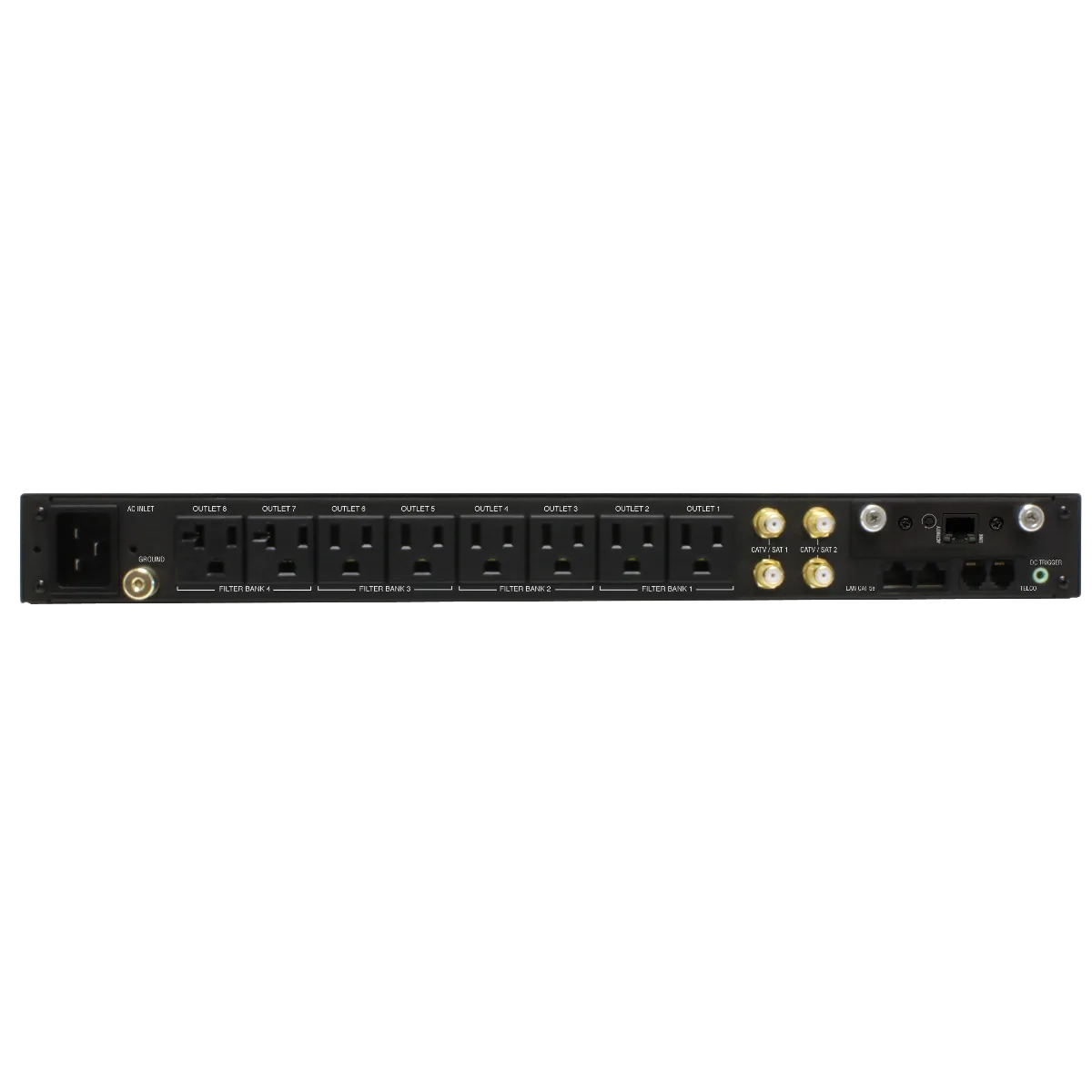 PANAMAX M4320-PRO 1 RU 20 AMP 8 BLUEBOLT PROGRAMMABLE OUTLETS W/AUTO RESET, 10FT IEC CORD
