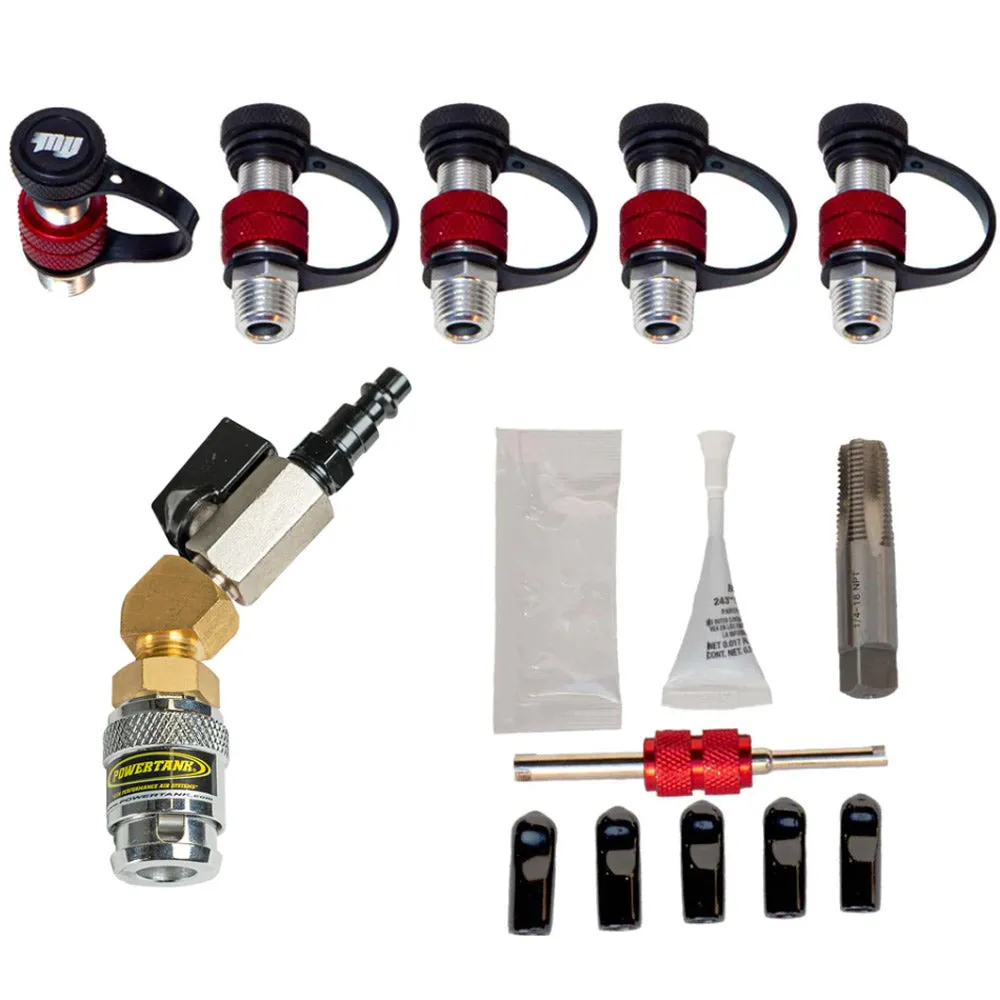 Power Tank - Monster Valve Tap (MV1) - Tap Install - Rapid Tire Air Up & Air Down Kit