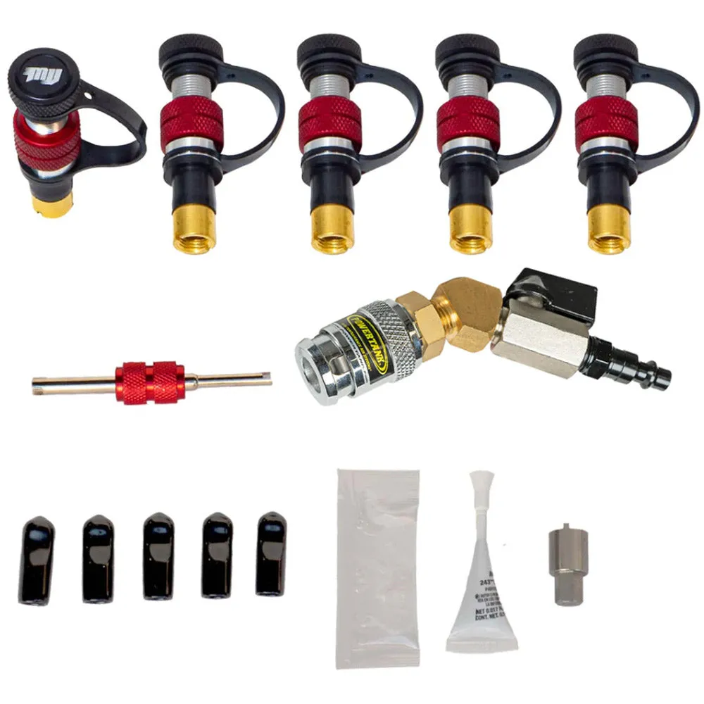 Power Tank - Monster Valve Wedge (MV3) - No Tap Universal - Rapid Tire Air Up & Air Down Kit