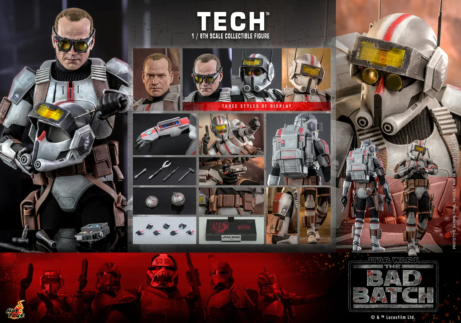 PRE-ORDER: Hot Toys Star Wars The Bad Batch Tech Sixth Scale Figure