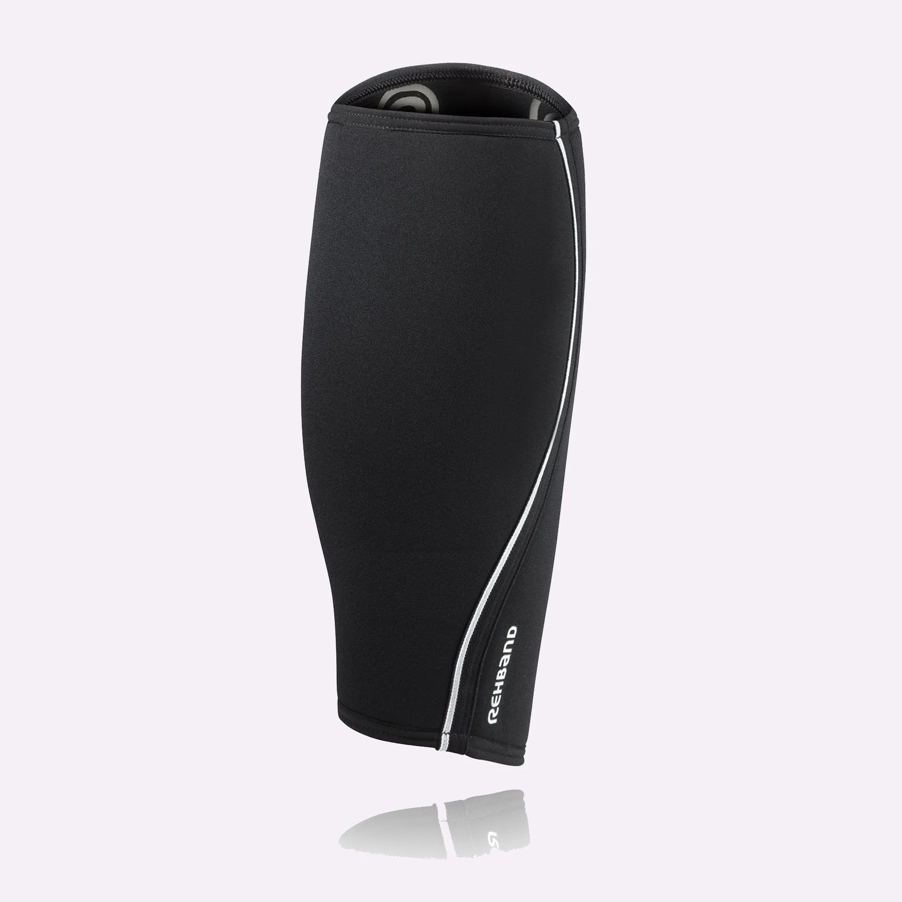 Rehband RX Shin/Calf Sleeve - 5mm - Black - SINGLE