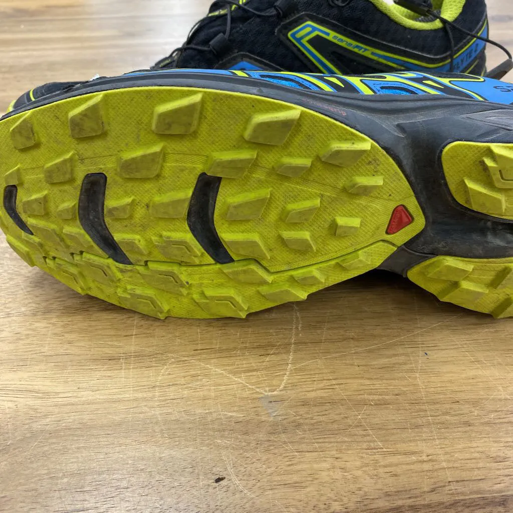 Salomon - Wings Flyte 2 GTX Trail Running Shoes - MSRP $170: Black, blue and light green-men-9.5