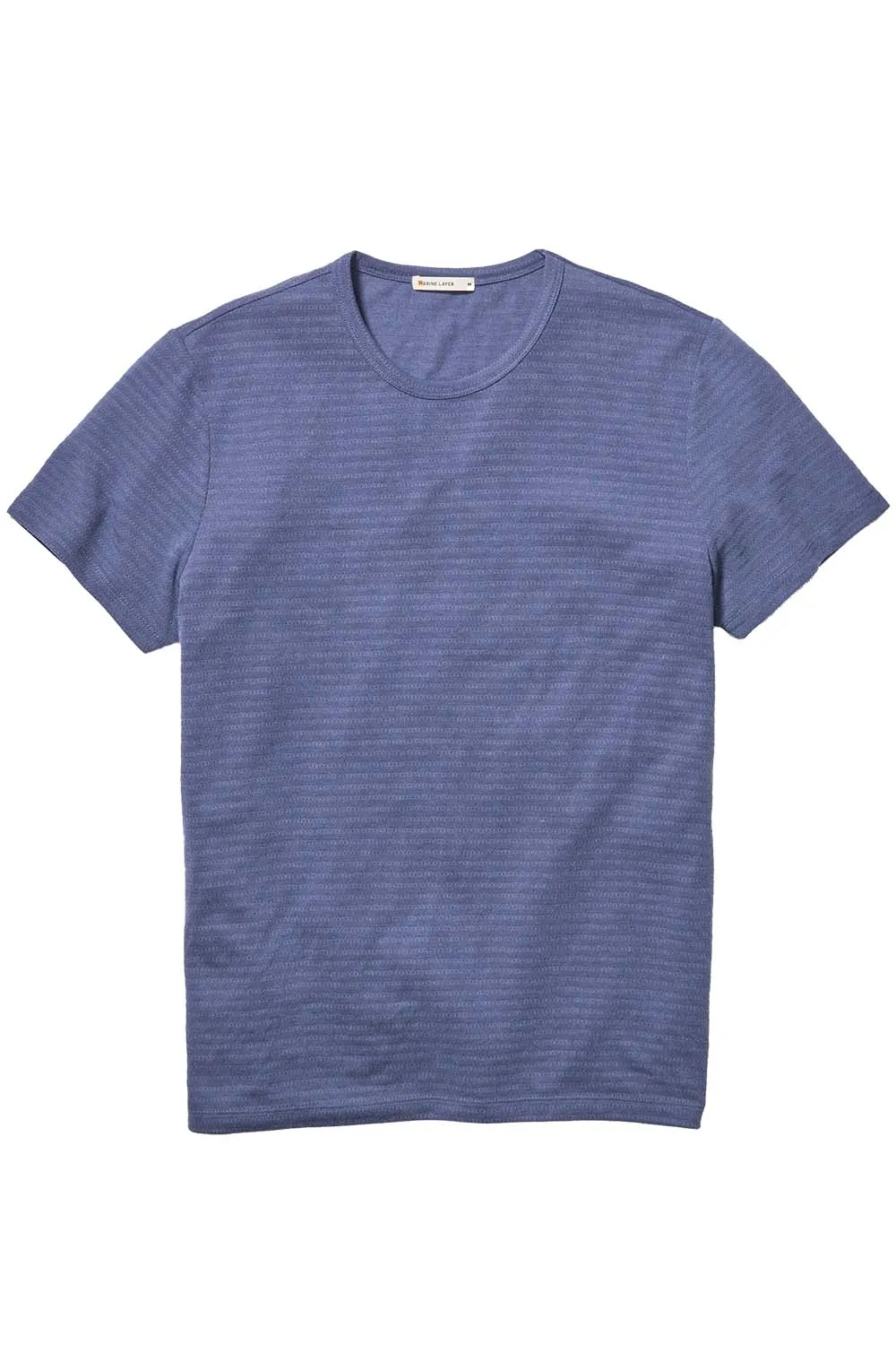 SIGNATURE CREW STRIPE TEE Mood Indigo
