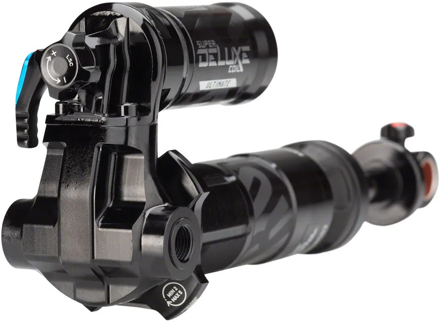 Sram Rear Shock Super Deluxe Ultimate Coil RCT (205x57.5) LReb/LComp, 320lb LockoutForce, Standard Trunnion (includes 8x25 hardware) 2018  Transition Sentinel