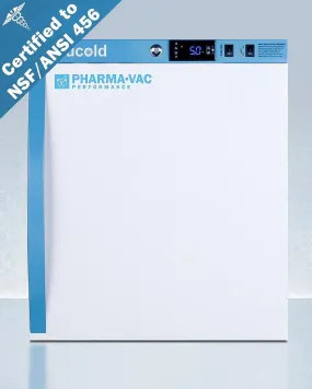 Summit ARS2PV456 2 CU.FT. Compact Vaccine Refrigerator, Certified To Nsf/ansi 456 Vaccine Storage Standard