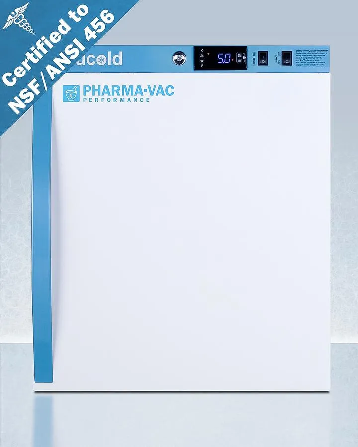 Summit ARS2PV456 2 CU.FT. Compact Vaccine Refrigerator, Certified To Nsf/ansi 456 Vaccine Storage Standard