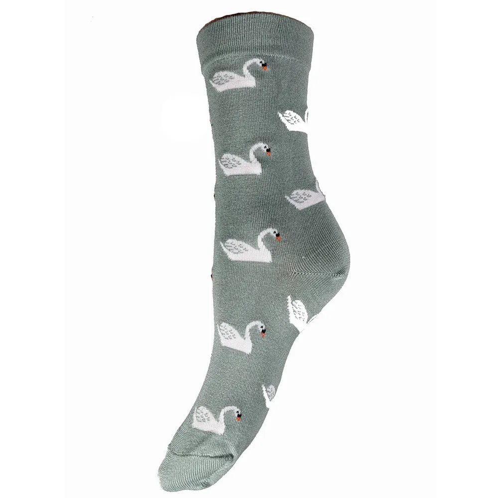 Swan Bamboo Socks