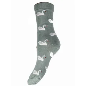Swan Bamboo Socks