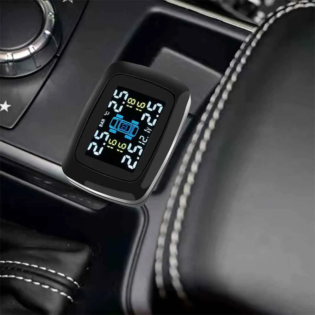 Tire Pressure Monitoring System 0-3.5 Bar Solar USB Tpms Wireless