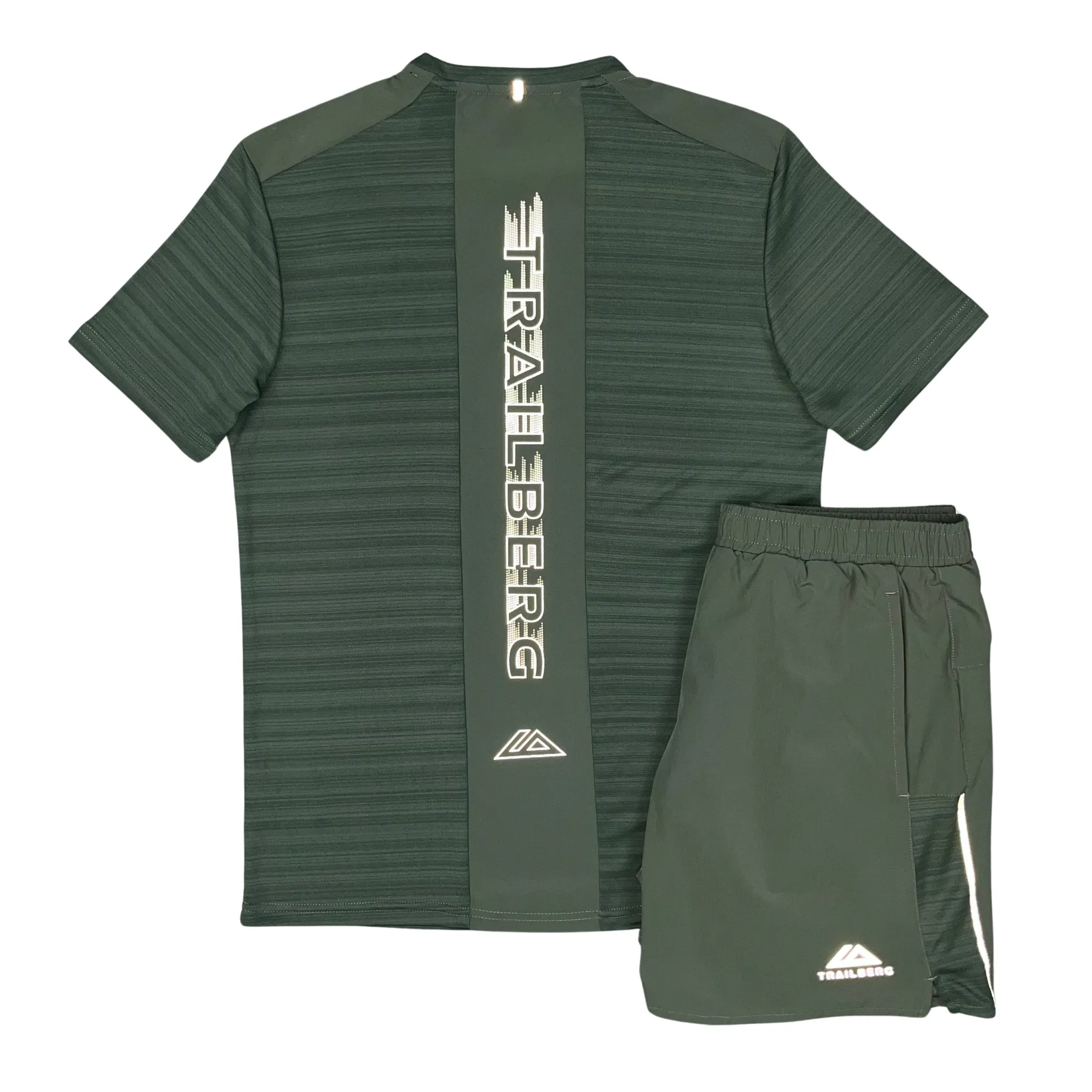 Forest Green Trailberg Cloud Activewear Set – Premium T-Shirt & Shorts Duo