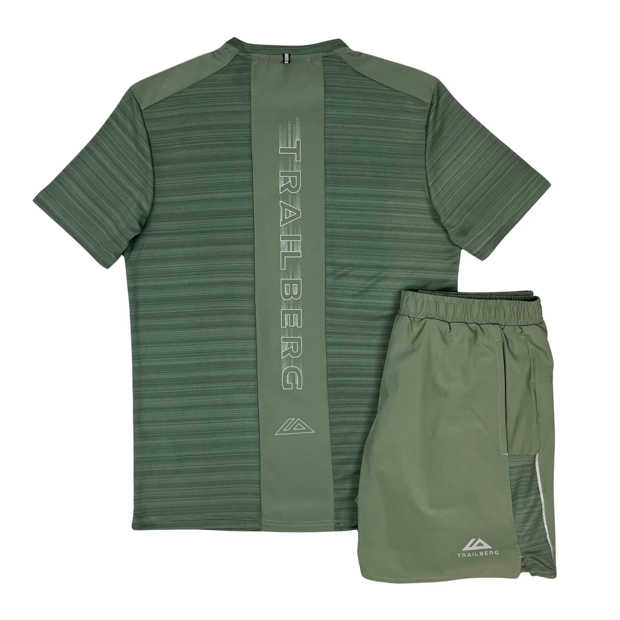Forest Green Trailberg Cloud Activewear Set – Premium T-Shirt & Shorts Duo