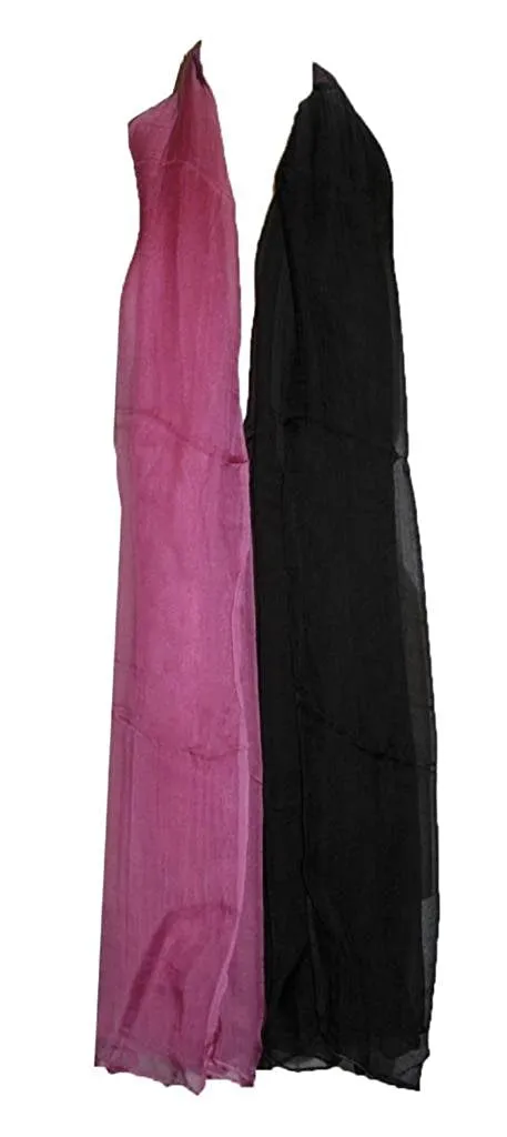 Ultra Light Sheer Two Tone Vail Shawl