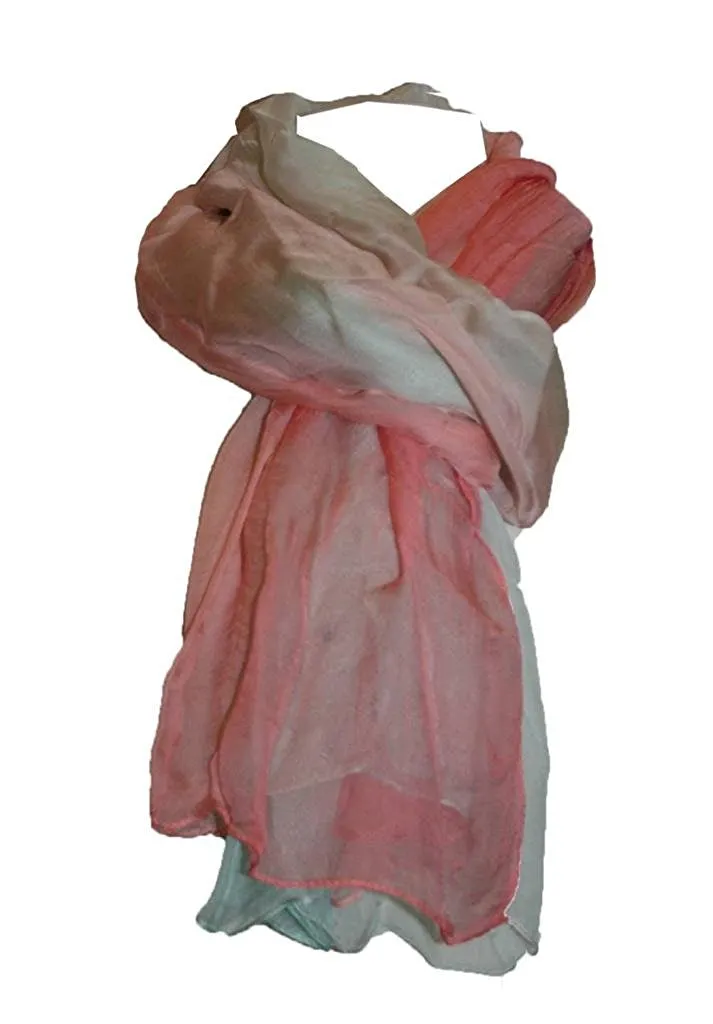 Ultra Light Sheer Two Tone Vail Shawl
