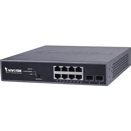 VIVOTEK AW-GEV-104B-130 8xGE PoE   2xGE SFP Web Smart Managed Switch