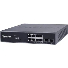 VIVOTEK AW-GEV-104B-130 8xGE PoE   2xGE SFP Web Smart Managed Switch