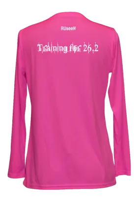 Women's Reflective Long Sleeve Shirt - Training for 26.2