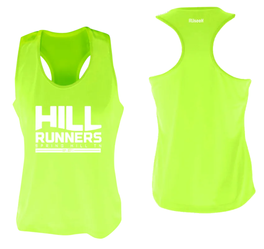 Women's Reflective Tank Top - Hill Runners TN
