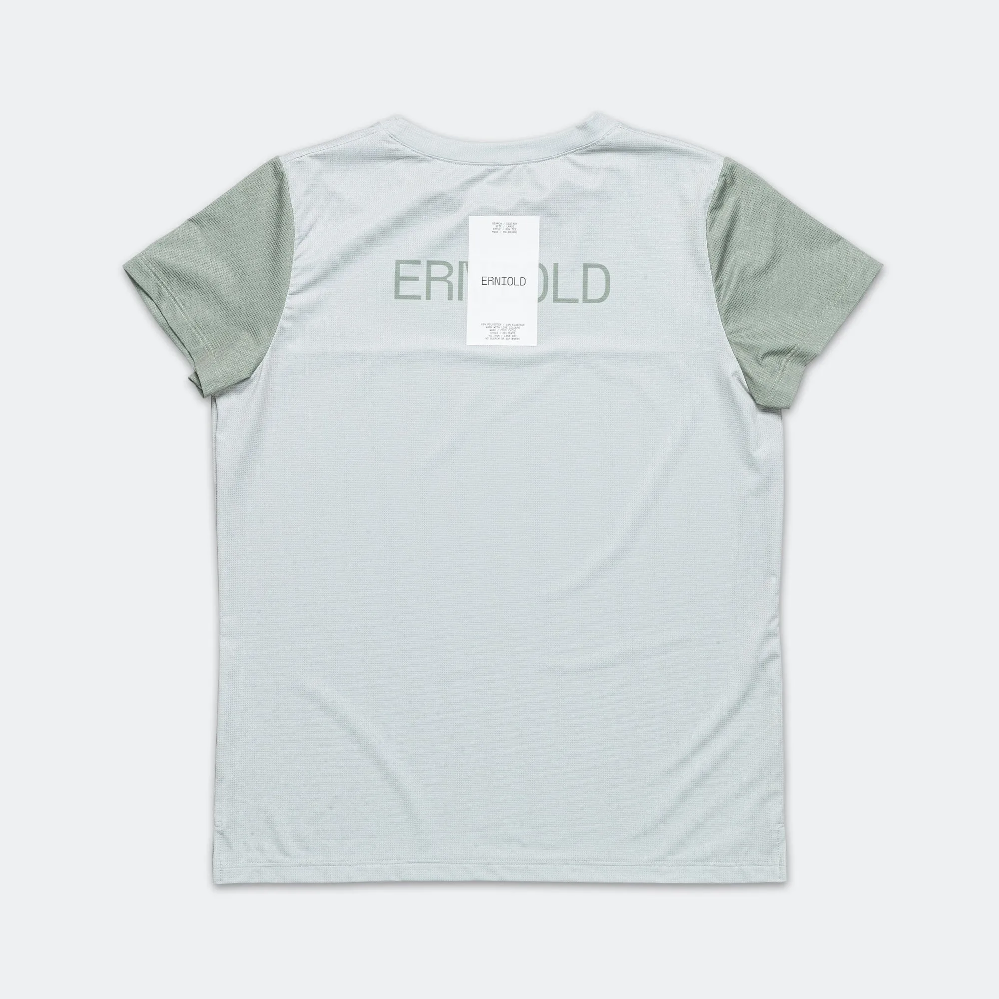 Womens Run Tee - Light Moss