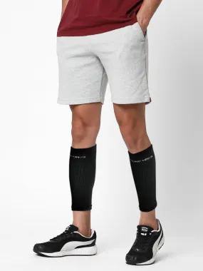 Young Wings Antibacterial Bamboo Fabric Calf Compression Sleeves for Unisex - Pack of 2 Pairs, Colour: Black